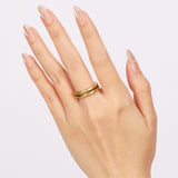Bvlgari 18K Yellow Gold and Peridot B.zero1 Ring, Size US 5.25