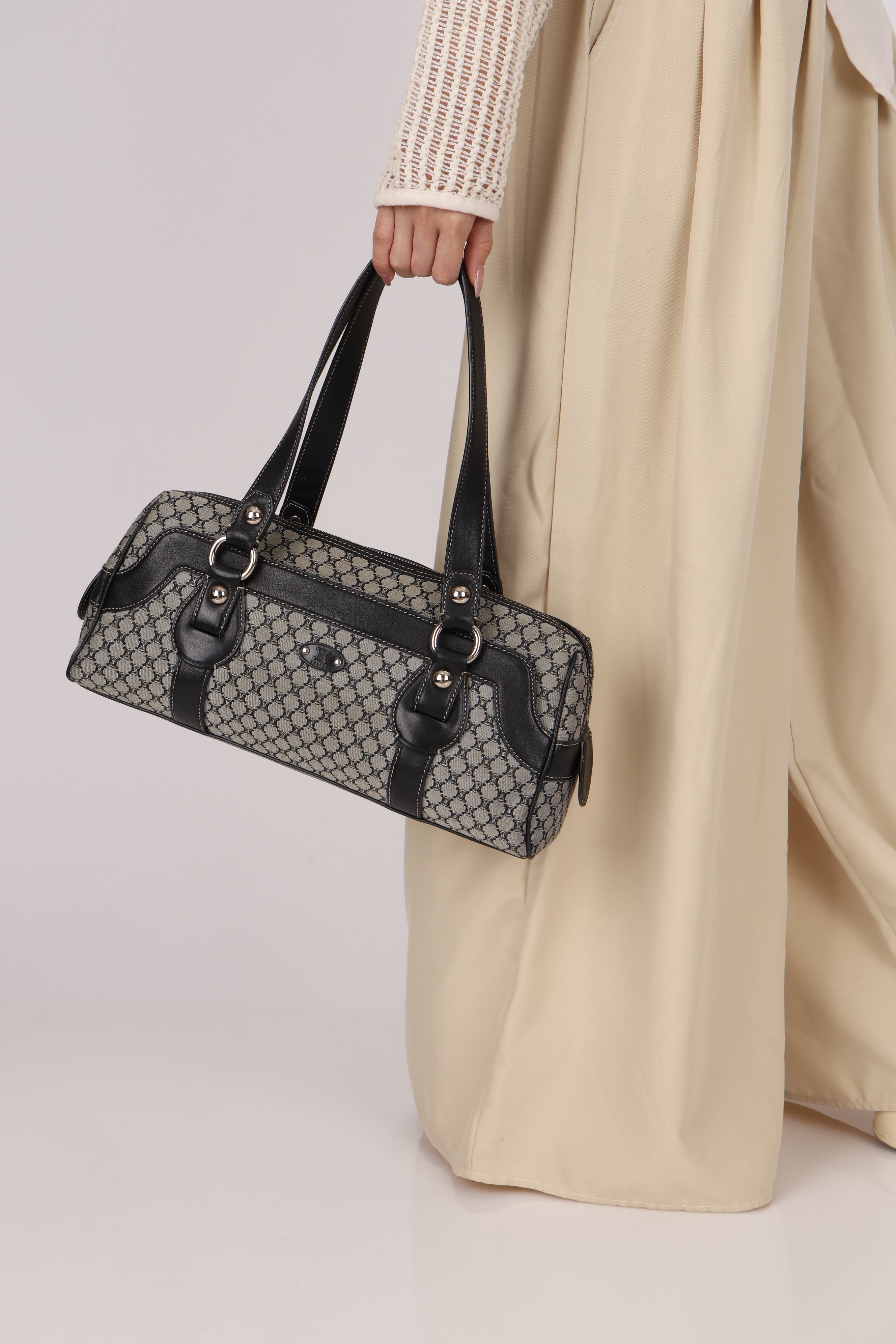Celine Macadam Boston Bag Canvas
