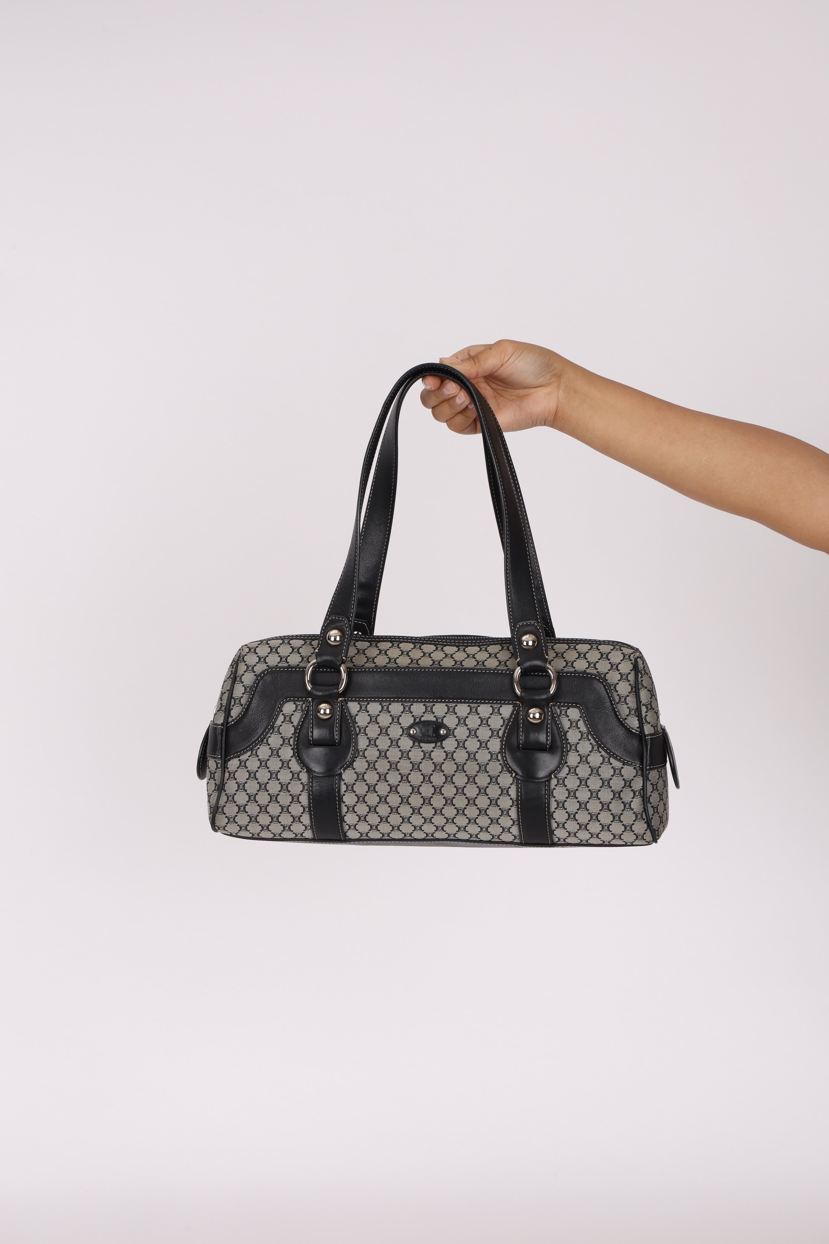 Celine Macadam Boston Bag Canvas