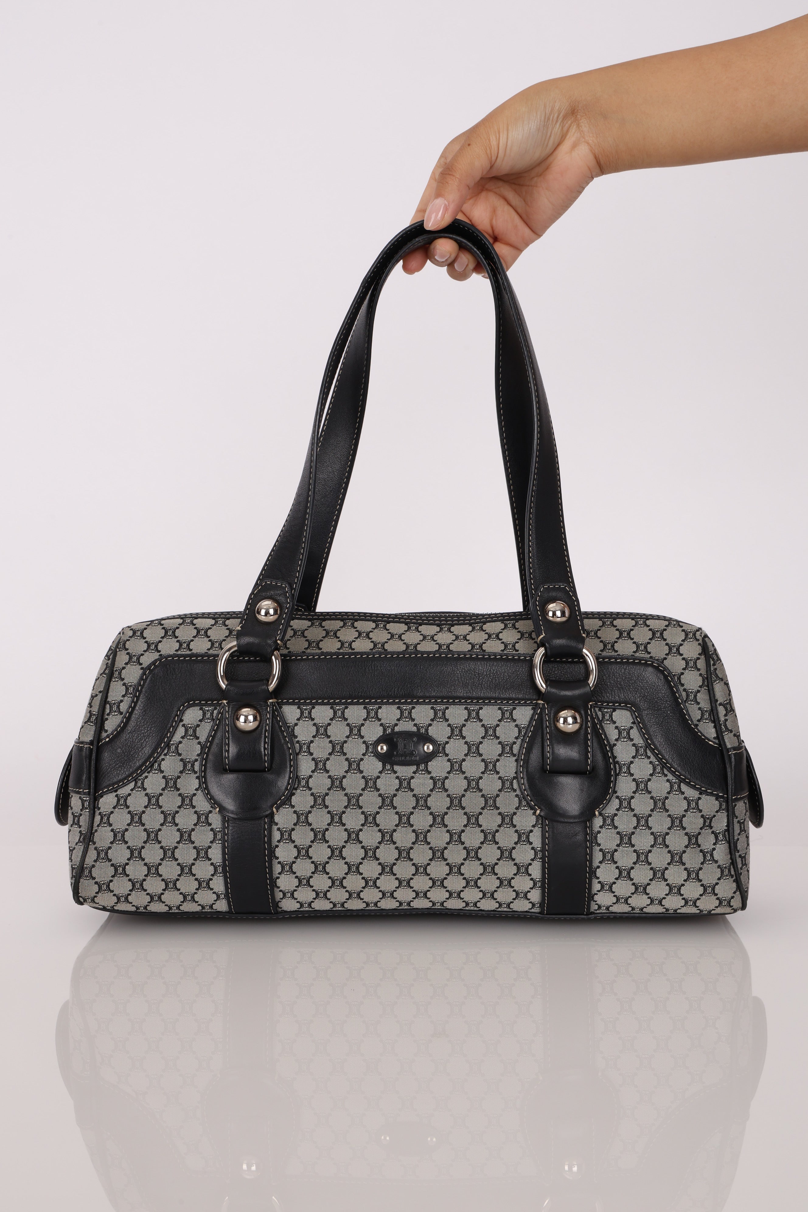 Celine Macadam Boston Bag Canvas