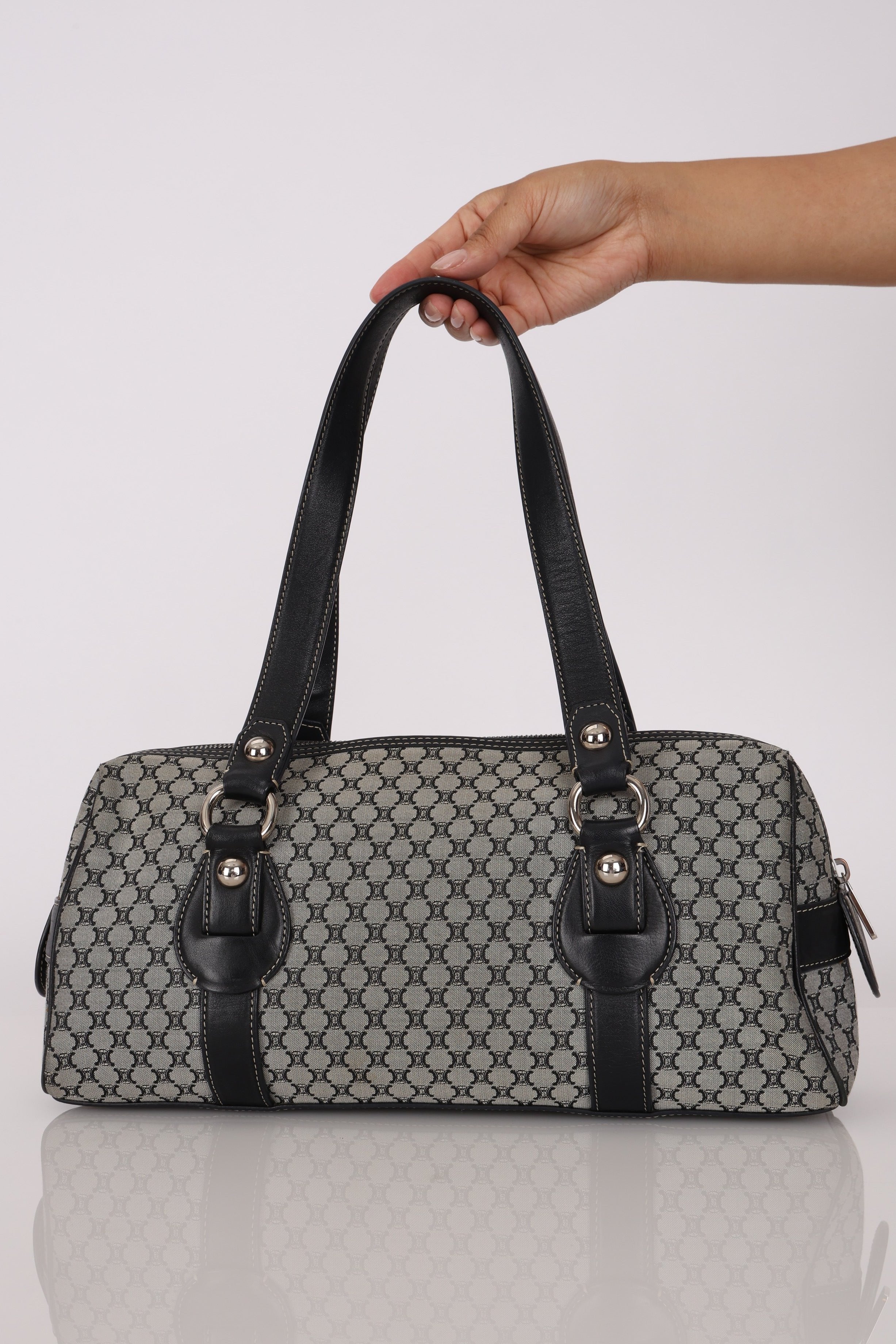 Celine Macadam Boston Bag Canvas