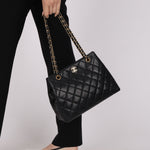 Chanel Tote Black Lambskin GHW