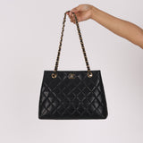 Chanel Tote Black Lambskin GHW