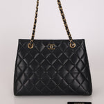 Chanel Tote Black Lambskin GHW
