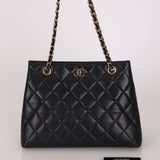 Chanel Tote Black Lambskin GHW