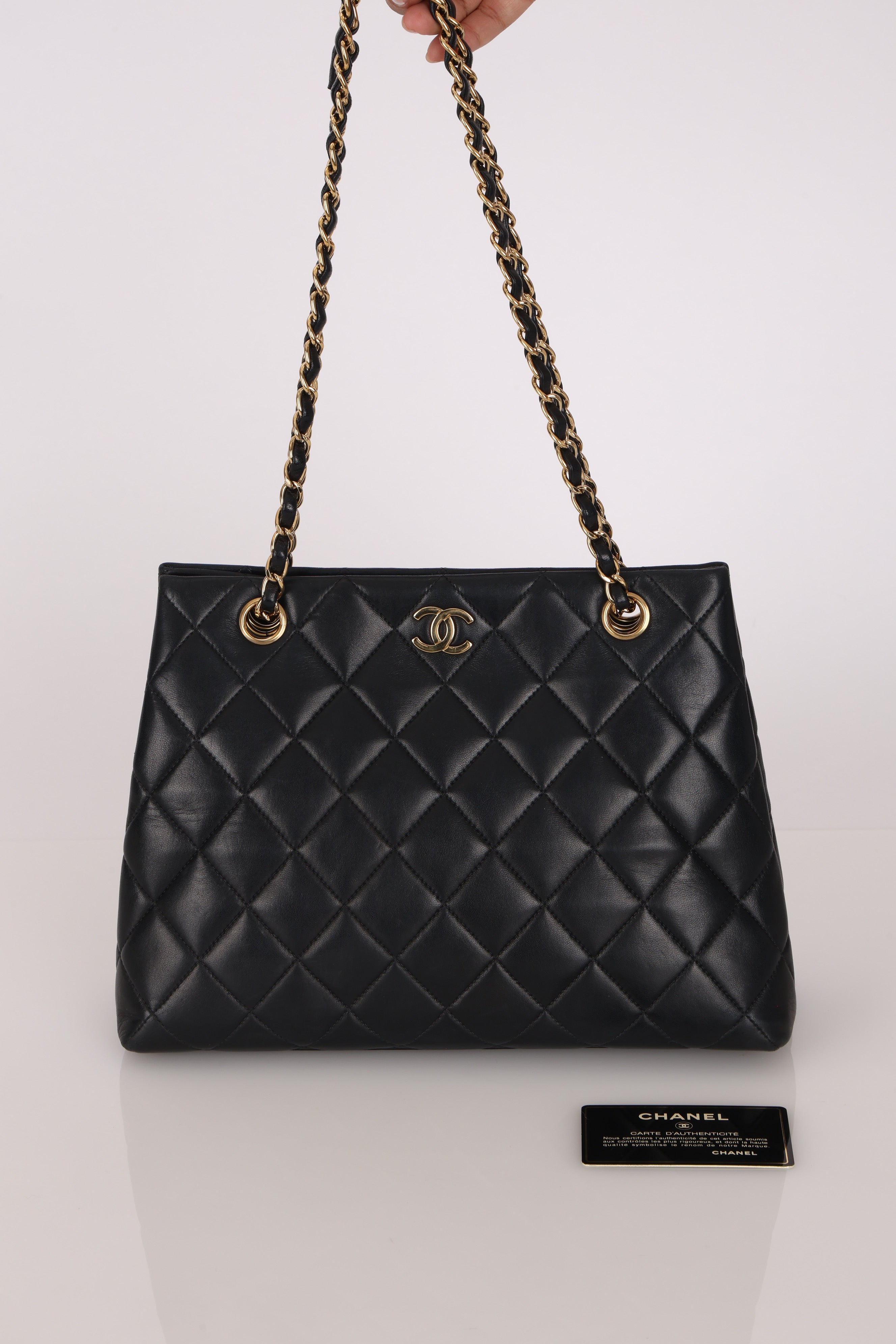 Chanel Tote Black Lambskin GHW