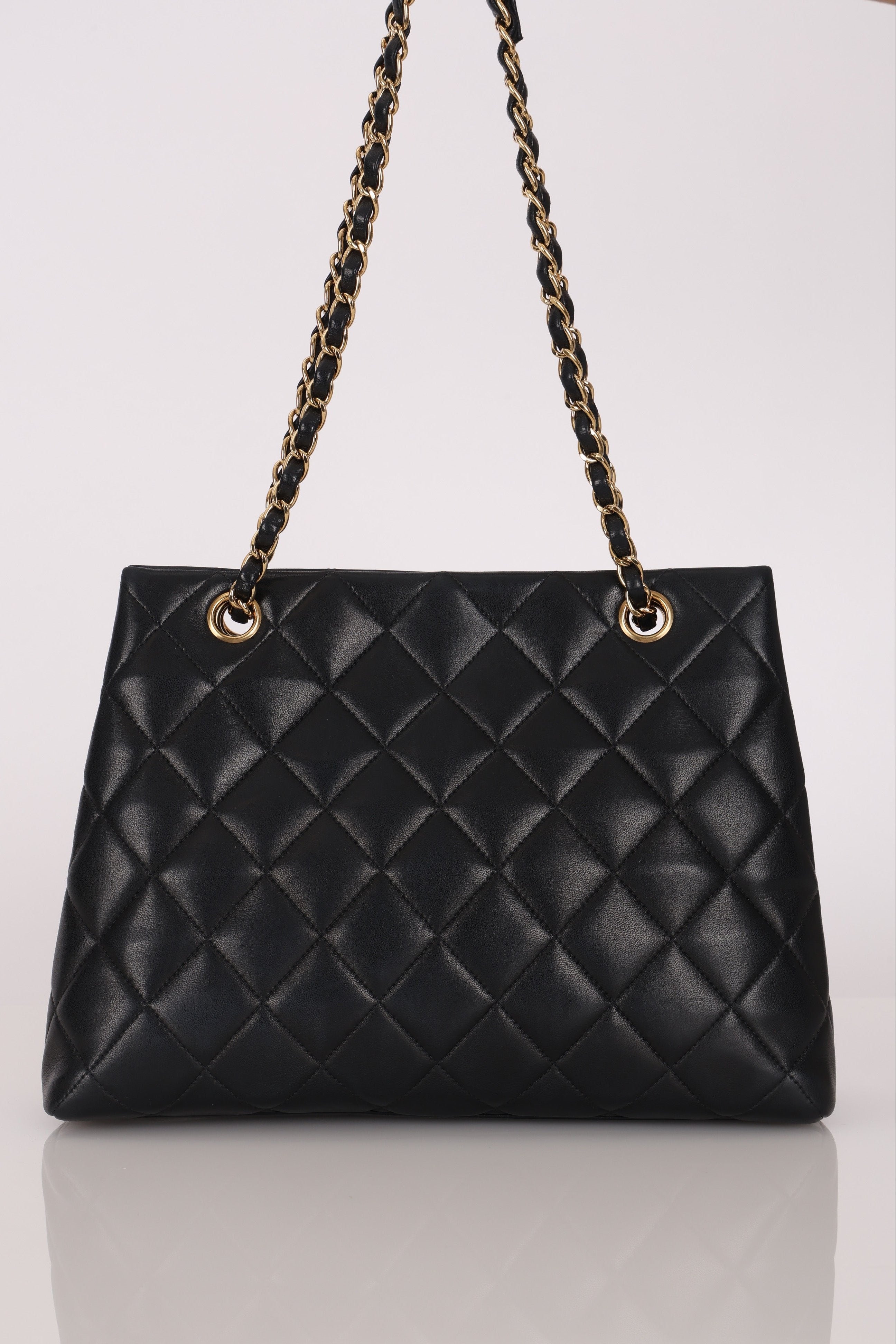 Chanel Tote Black Lambskin GHW
