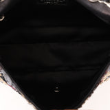 Chanel Medium Single Flap Sequin and Black Lambskin SHW