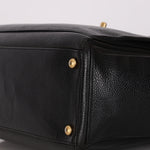 Chanel Turnlock Front Pocket Tote Black Caviar AGHW