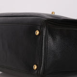 Chanel Turnlock Front Pocket Tote Black Caviar AGHW