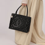 Chanel Timeless Medallion Tote Black Caviar SHW
