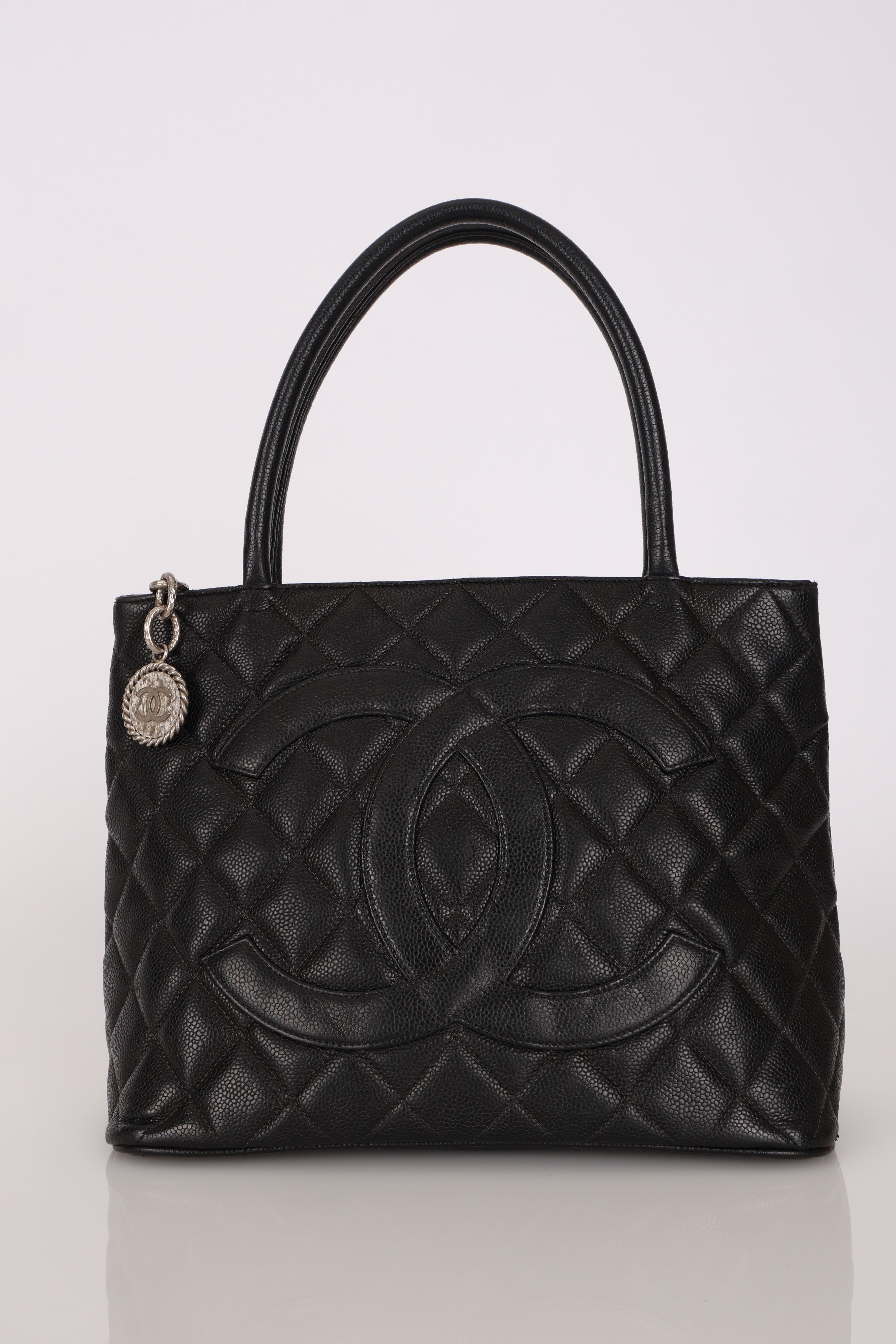 Chanel Timeless Medallion Tote Black Caviar SHW