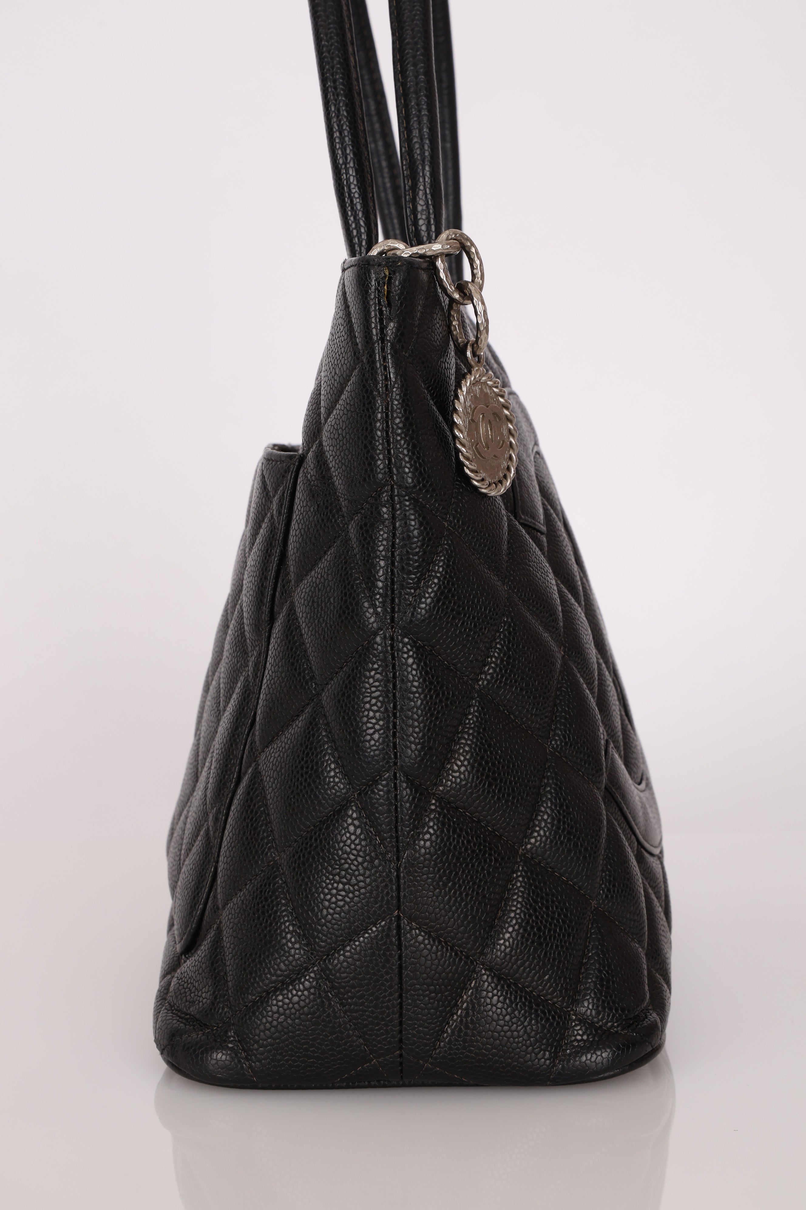 Chanel Timeless Medallion Tote Black Caviar SHW