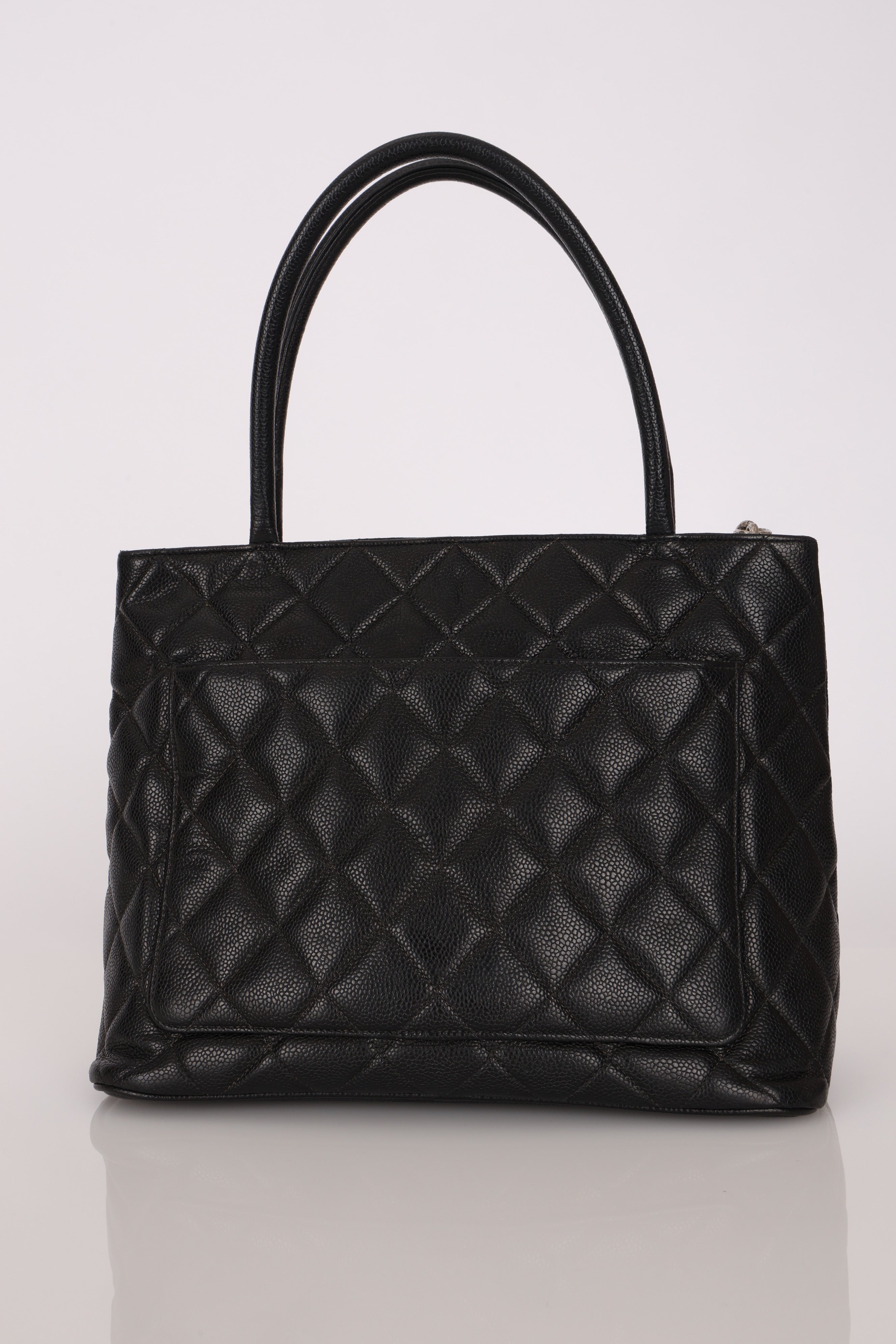 Chanel Timeless Medallion Tote Black Caviar SHW