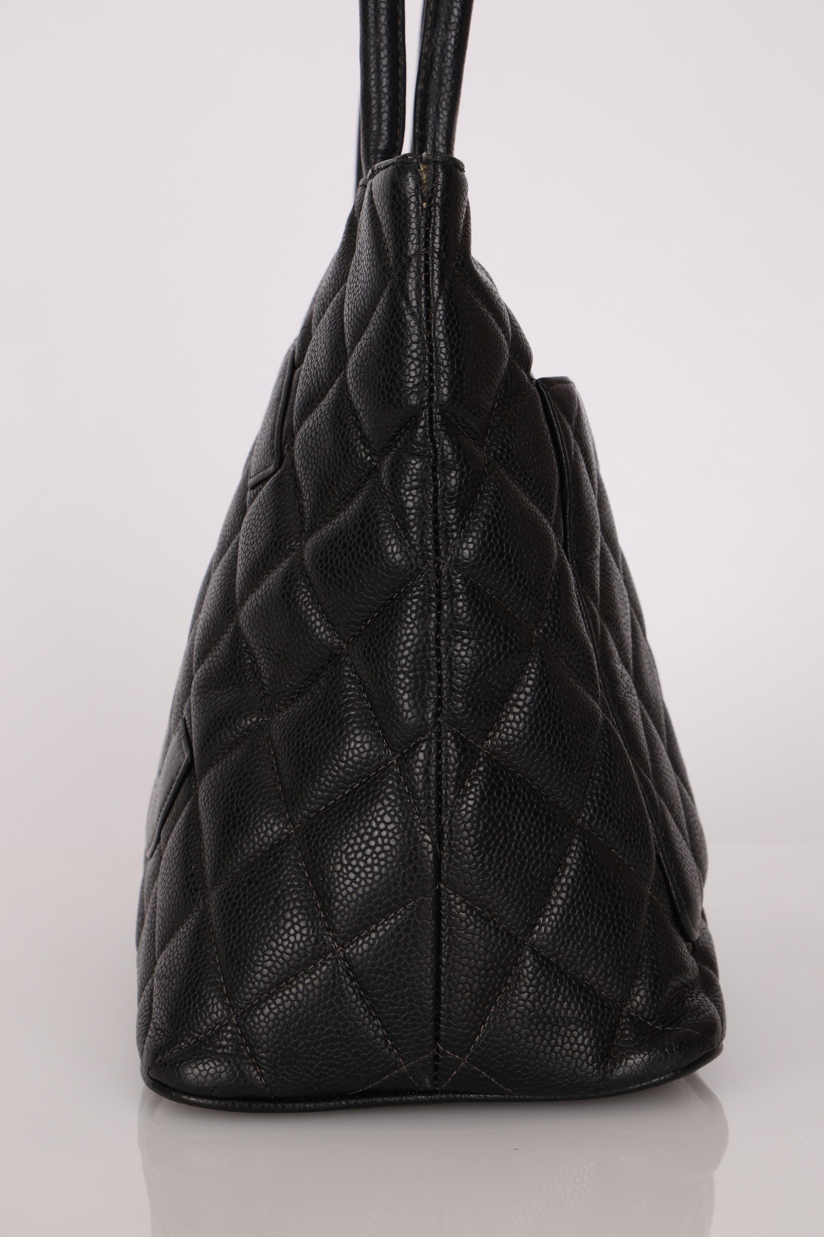 Chanel Timeless Medallion Tote Black Caviar SHW