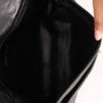 Chanel Single Flap Black Lambskin 24K GP