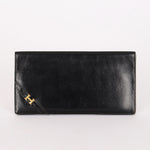Hermès Long H Wallet Noir Box 1980s GHW