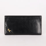 Hermès Long H Wallet Noir Box 1980s GHW