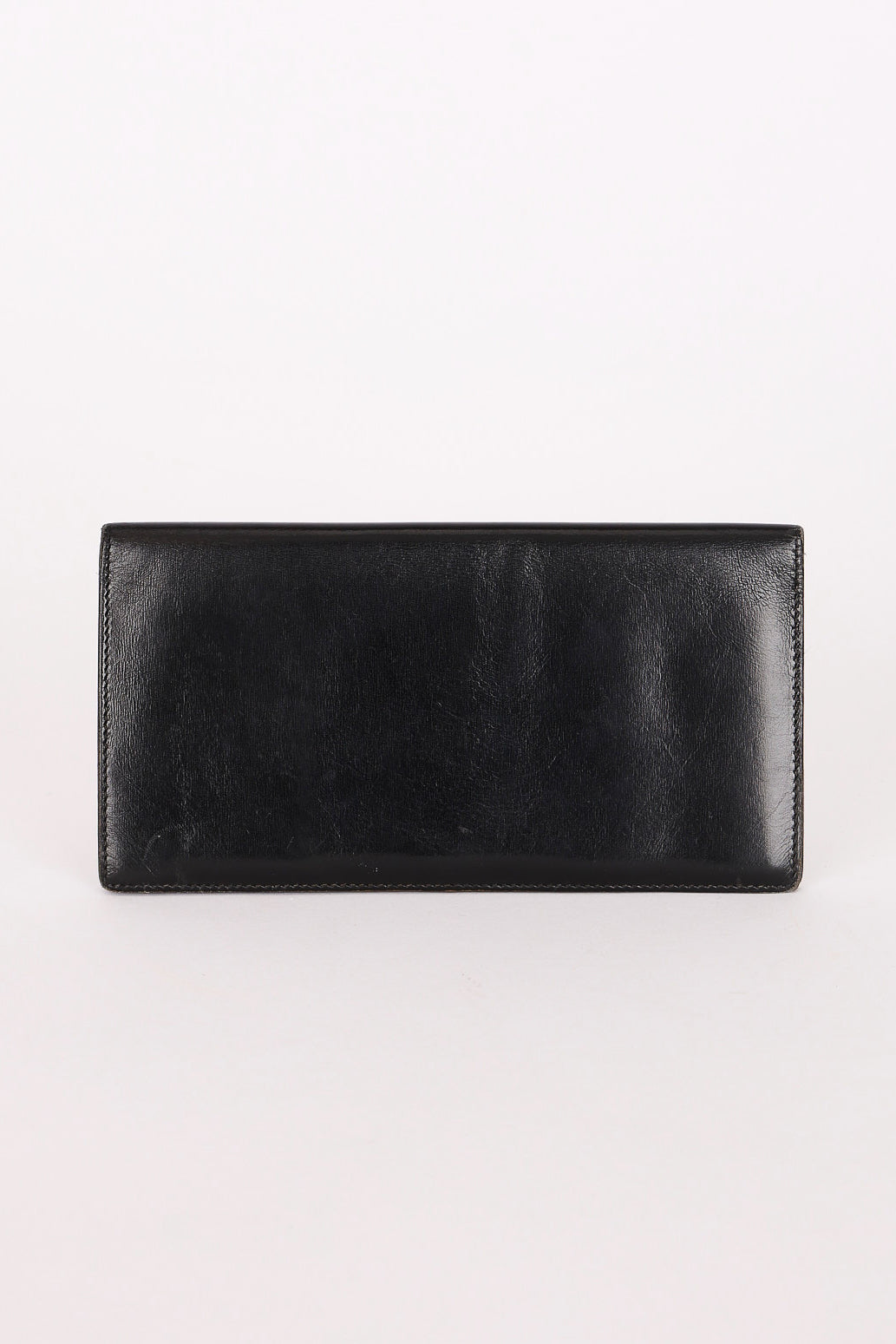 Hermès Long H Wallet Noir Box 1980s GHW