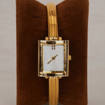 Saint Laurent Gold Square Watch