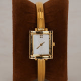 Saint Laurent Gold Square Watch
