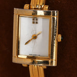 Saint Laurent Gold Square Watch