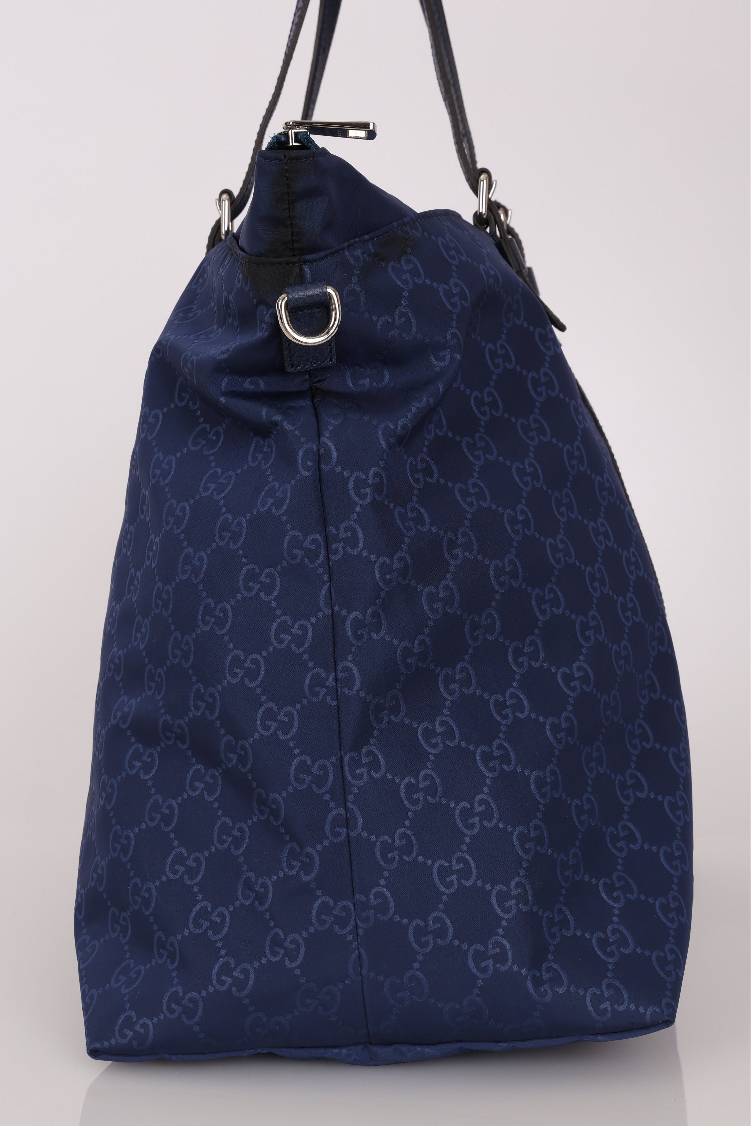 Gucci GG Nylon Weekender Bag Blue