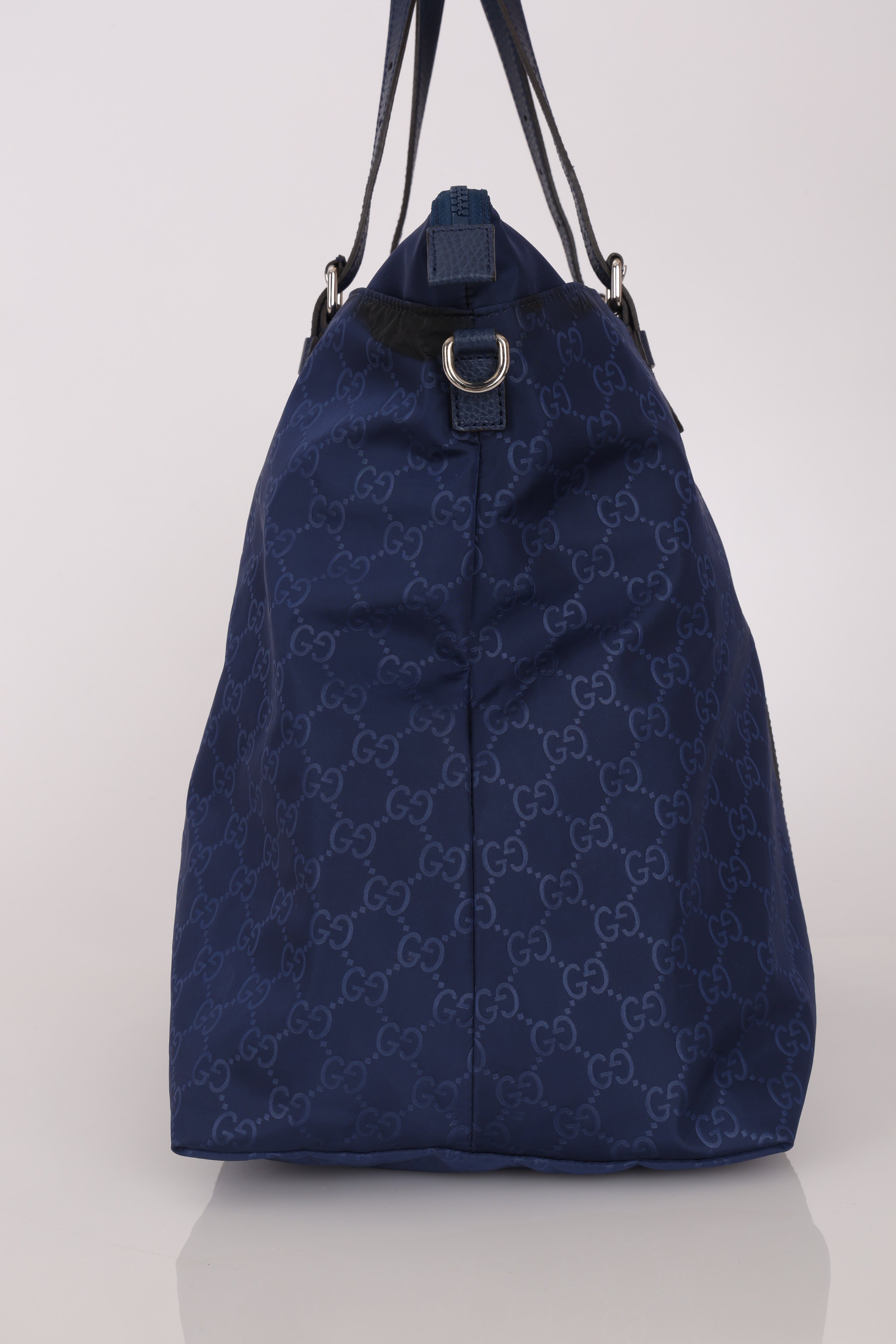 Gucci GG Nylon Weekender Bag Blue