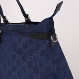 Gucci GG Nylon Weekender Bag Blue