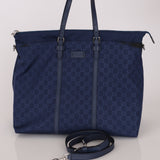 Gucci GG Nylon Weekender Bag Blue