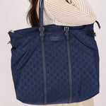 Gucci Weekender Bag Navy Nylon