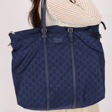 Gucci Weekender Bag Navy Nylon