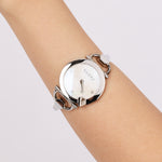 Gucci Steel Chiodo Diamond Shell Watch