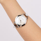 Gucci Steel Chiodo Diamond Shell Watch