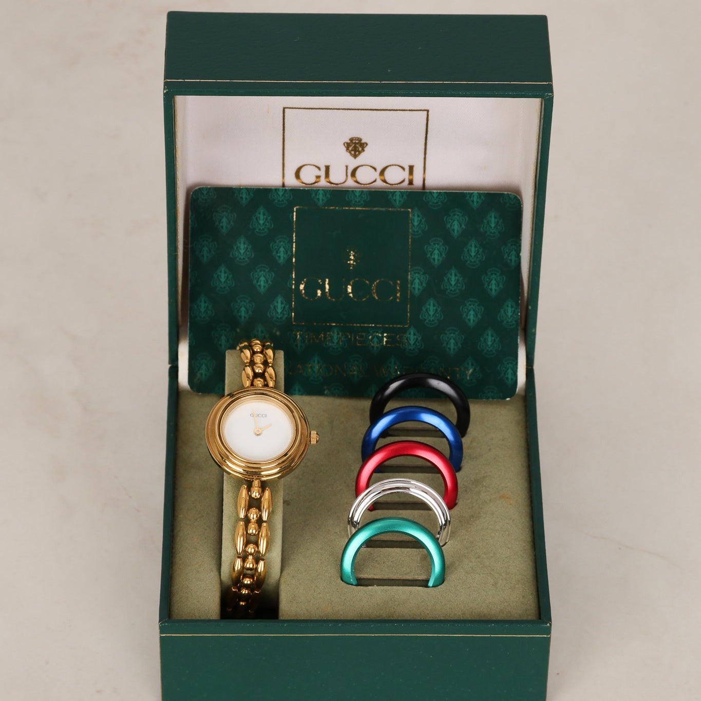 Gucci Multicolor Bezel Watch