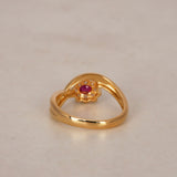 18K Diamond & Ruby Gold Ring