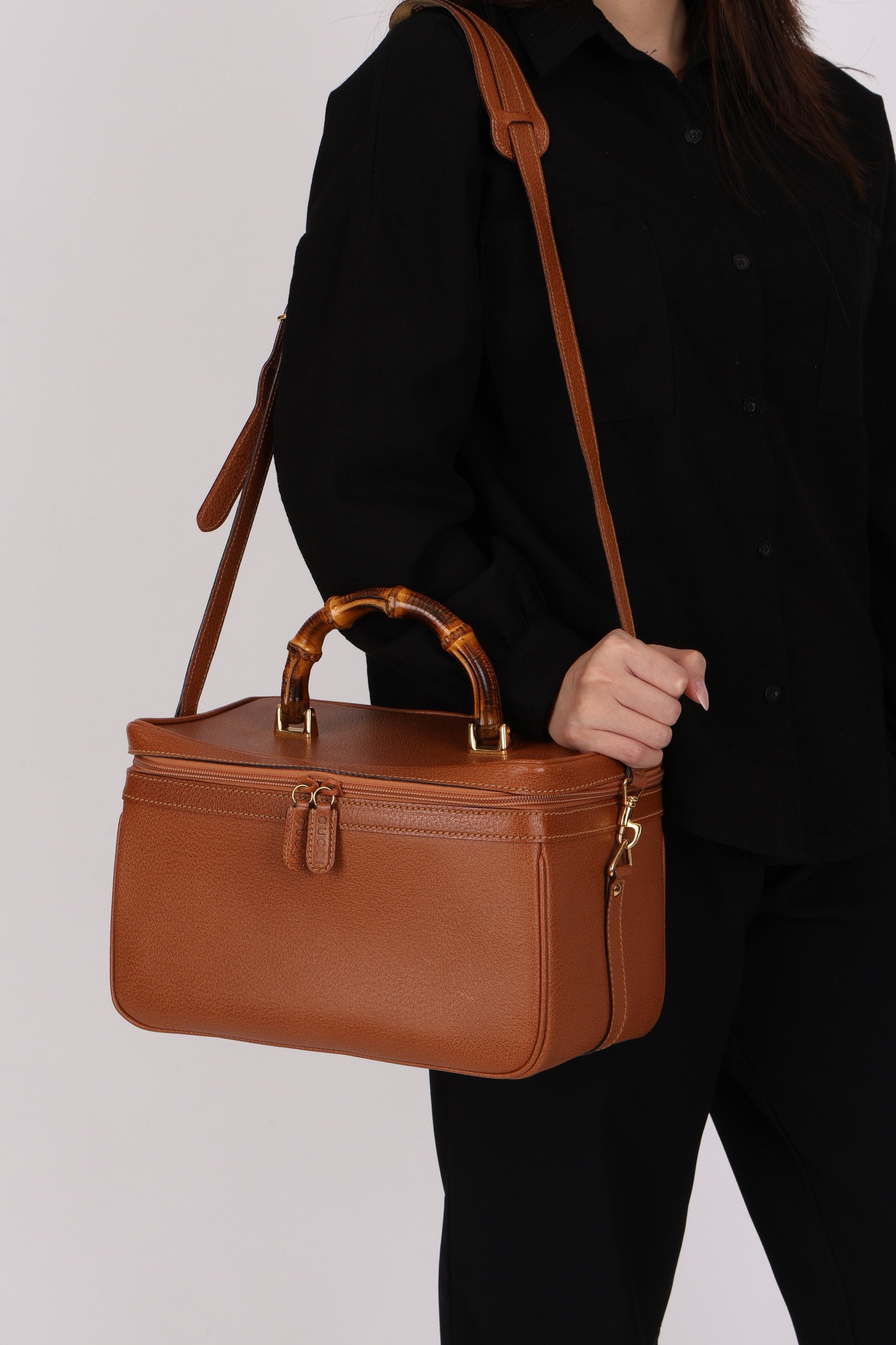 Gucci Bamboo Top Handle Vanity Bag