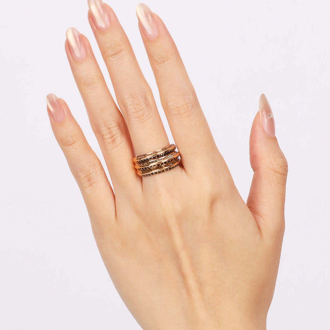 18K Triple Gold Ring