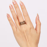 18K Triple Gold Ring