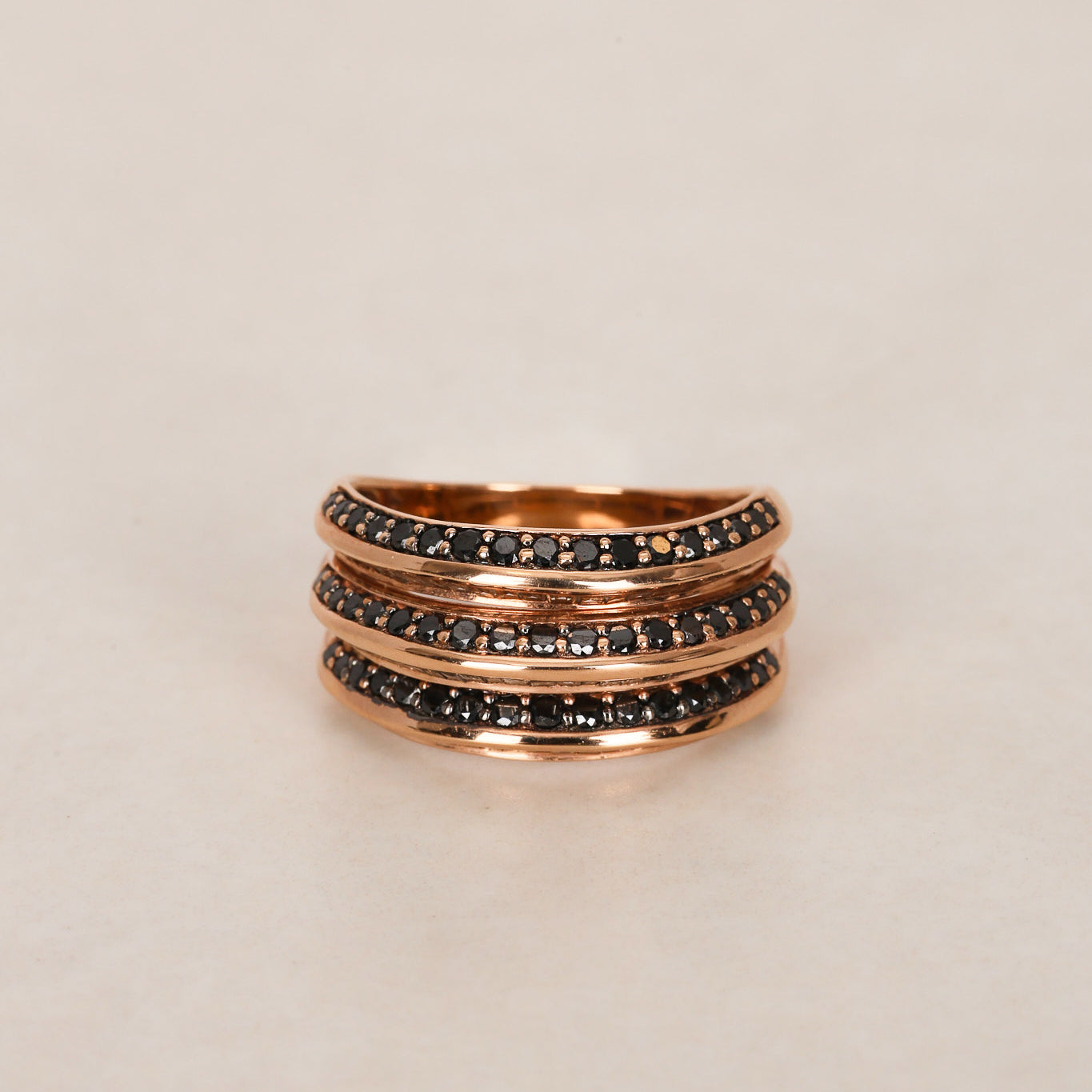 18K Triple Gold Ring