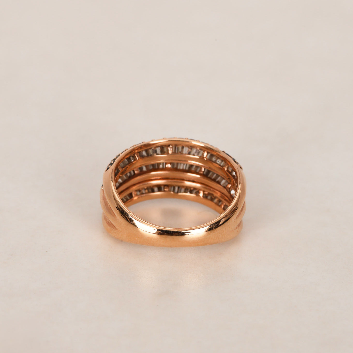 18K Triple Gold Ring