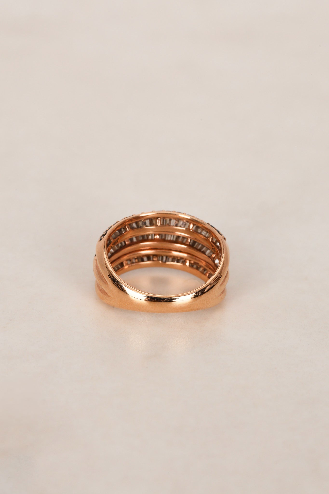 18K Triple Gold Ring