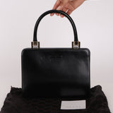 Gucci Double Kisslock Frame Top Handle Bag
