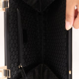 Gucci Double Kisslock Frame Top Handle Bag
