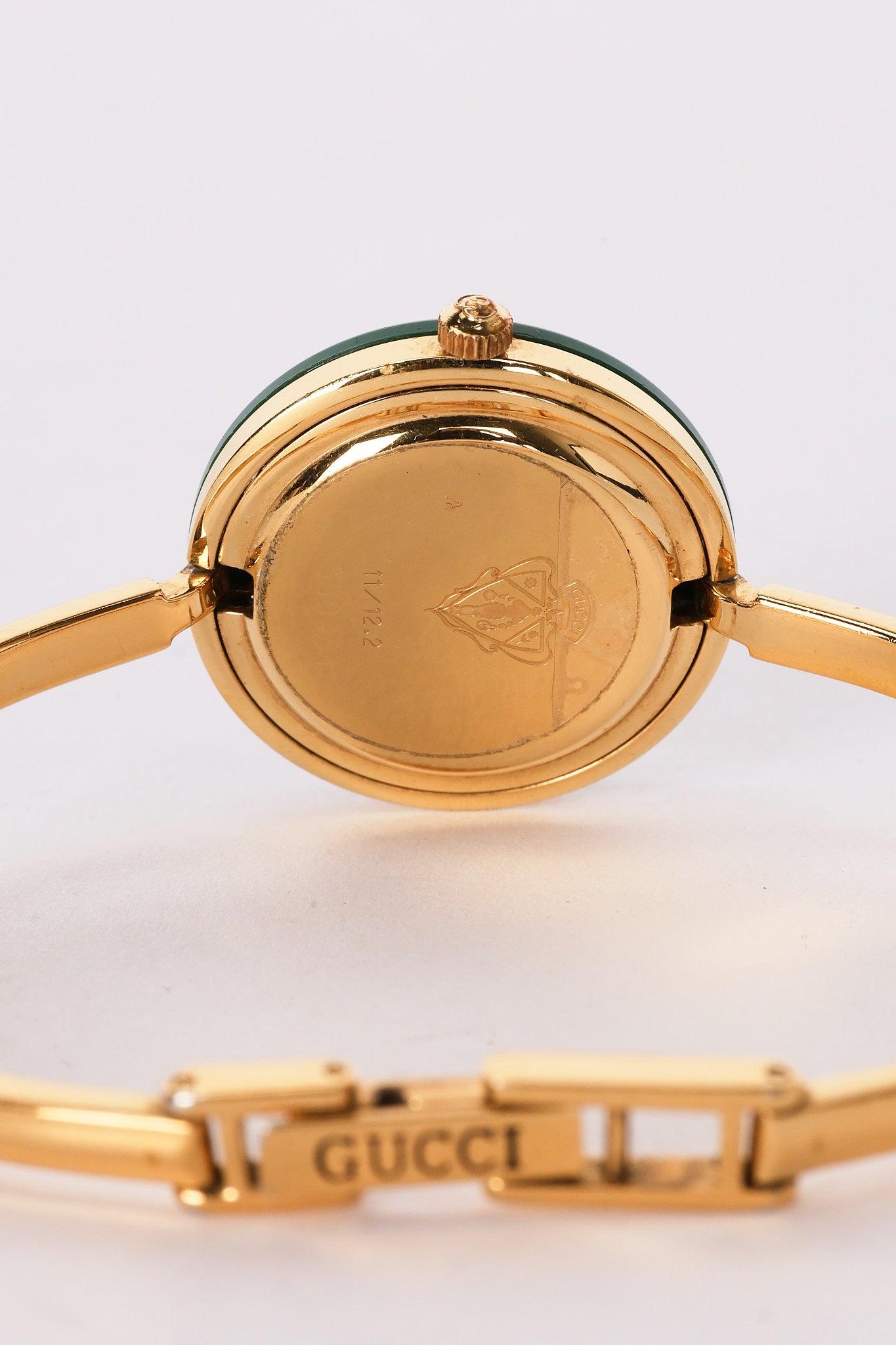 Gucci Multicolor Bezel Gold Watch