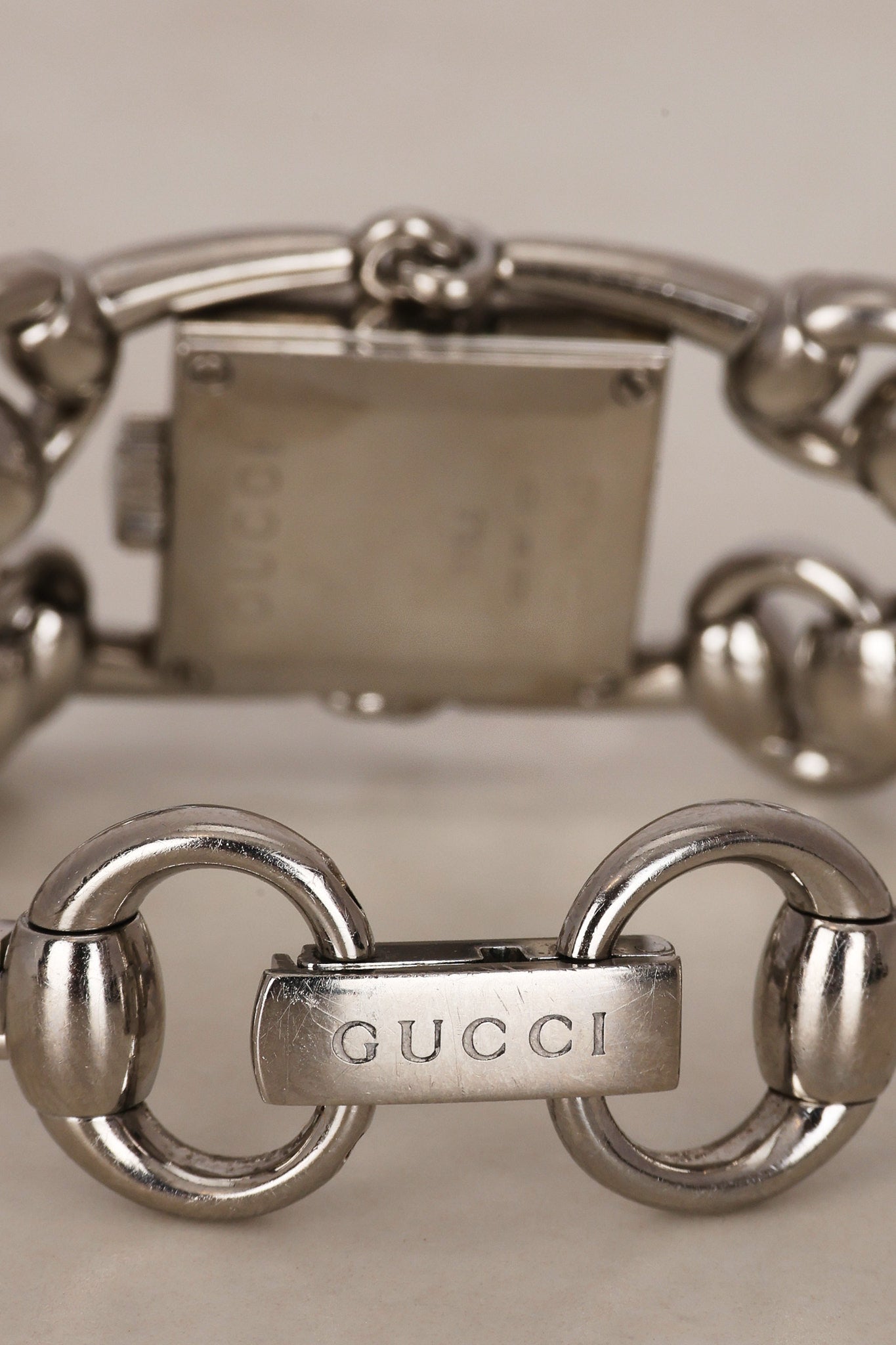 Gucci Stainless Steel Signorial Shell Watch