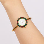 Gucci Multicolor Bezel Gold Watch