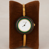 Gucci Multicolor Bezel Gold Watch