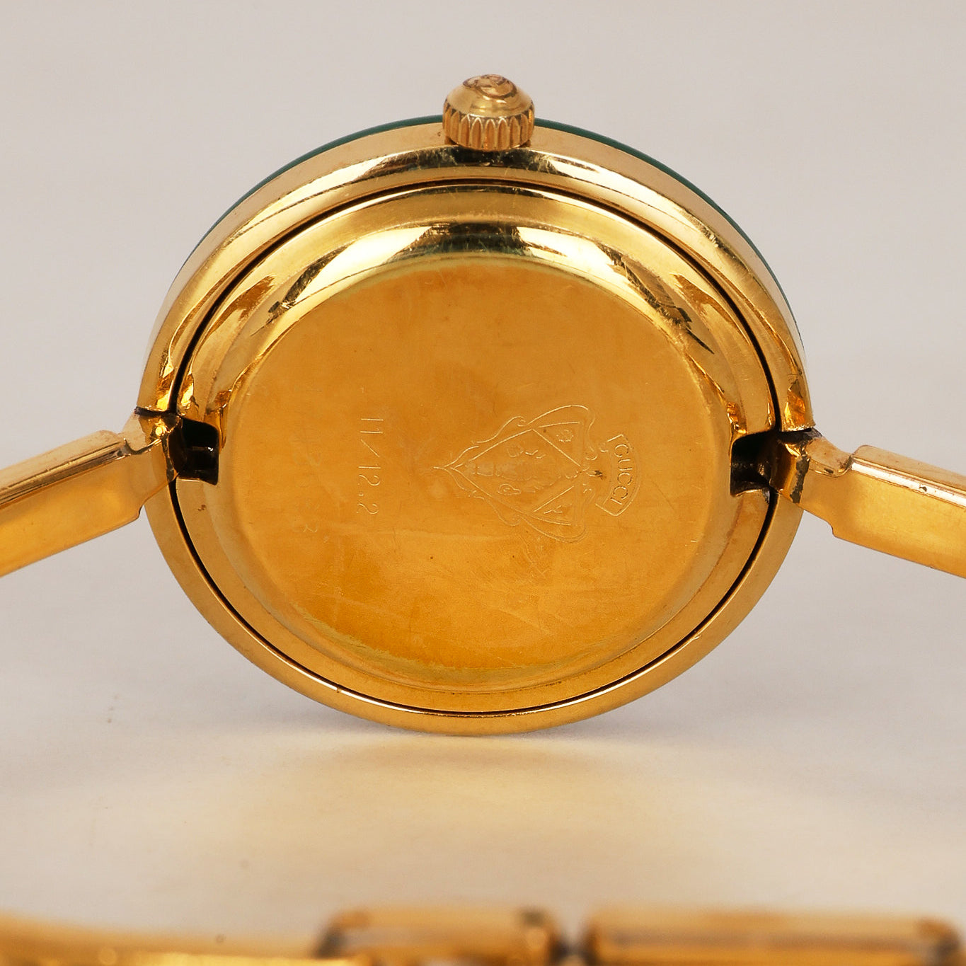 Gucci Multicolor Bezel Gold Watch