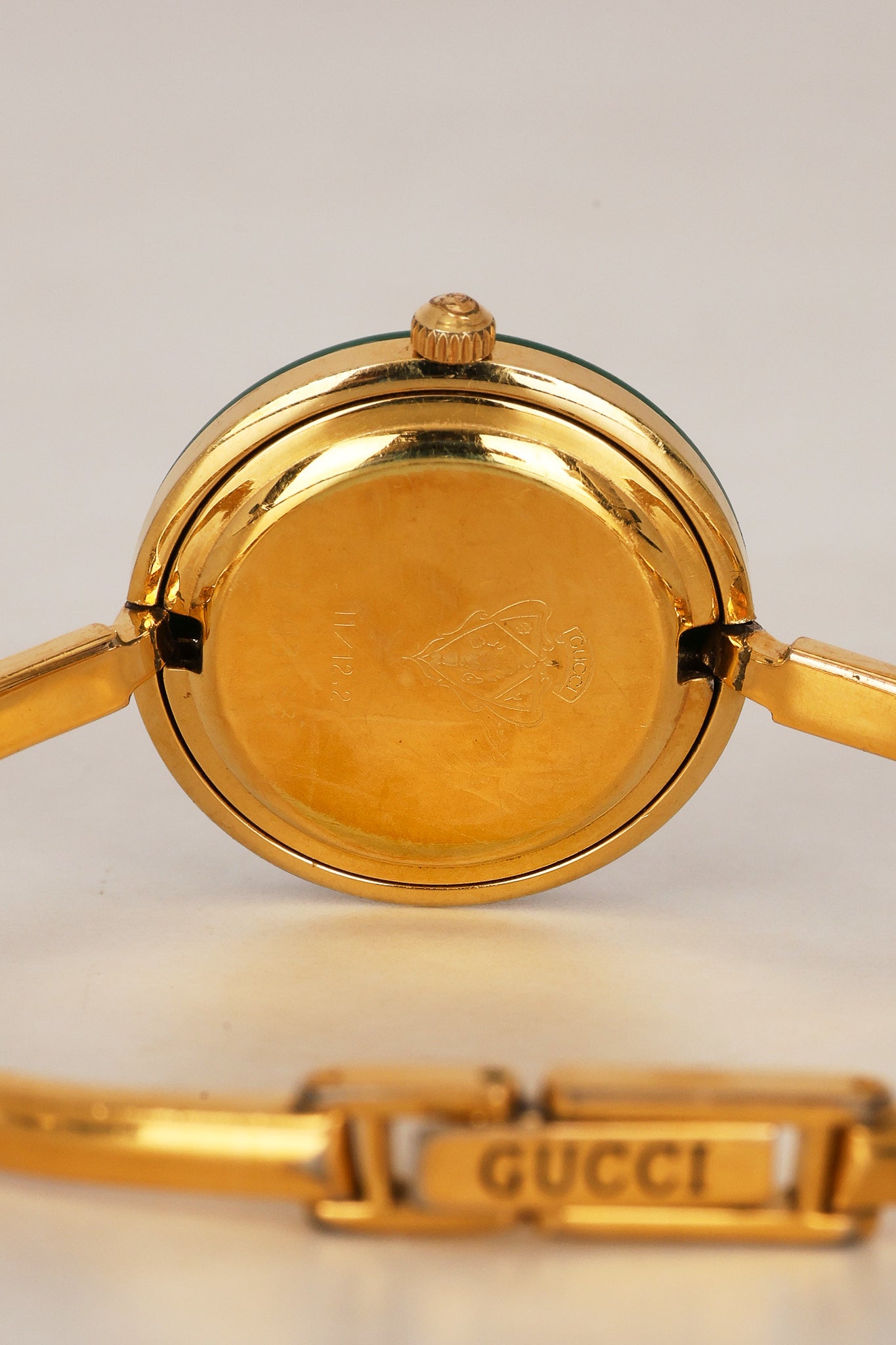 Gucci Multicolor Bezel Gold Watch